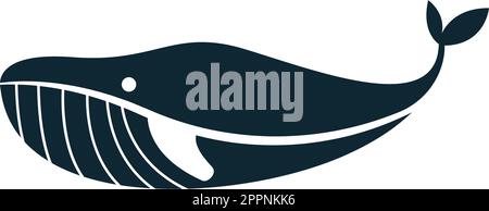Modèle d'illustration du logo Whale Illustration de Vecteur