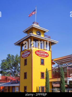 'Traintown' Sonoma Railroad, Broadway, Sonoma, Sonoma Valley, Sonoma County, Californie, États-Unis d'Amérique Banque D'Images