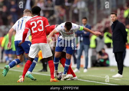 Zagreb, Croatie. 24th avril 2023. GENÈVE, SUISSE - AVRIL 24: Marko Capan de Hajduk Split lors de la Ligue de la Jeunesse de l'UEFA 2022/23 finale match entre AZ Alkmaar et HNK Hajduk Split au Stade de Genève sur 24 avril 2023 à Genève, Suisse.photo: Luka Stanzl/PIXSELL crédit: Pixsell/Alay Live News Banque D'Images