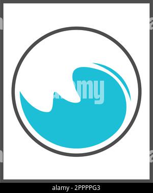 Illustration du logo représentant une icône de lavage des vêtements Illustration de Vecteur