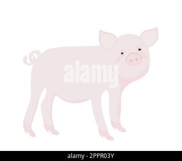 Cartoon cochon. Vector illustration. Illustration de Vecteur