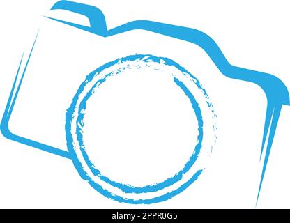 Modèle d'illustration du logo de l'icône de l'appareil photo Illustration de Vecteur