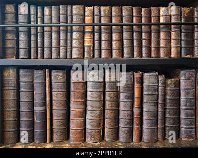 Marsh Library à Dublin, la plus ancienne bibliothèque publique d'Irlande Banque D'Images
