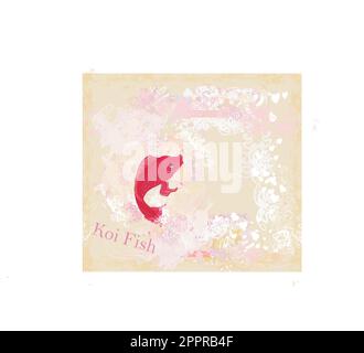 Fond koi japonais Illustration de Vecteur