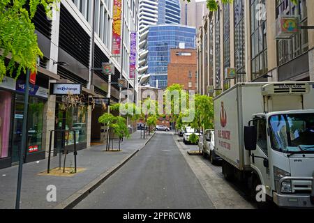 Sydney, Nouvelle-Galles du Sud / Australie - 14/12/2019: Little Hay St dans le Chianatown de Sydney. Banque D'Images