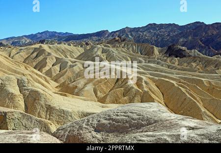 Vue de Zabriskie point - Vallée de la mort, Californie Banque D'Images