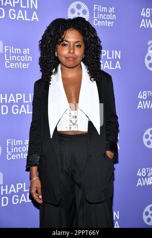 New York, États-Unis. 24th avril 2023. Adrienne Warren participe au gala du prix Chaplin 48th au Hall Alice Tully, New York, NY, lundi, 24 avril, 2023. (Photo par Anthony Behar/Sipa USA) crédit: SIPA USA/Alay Live News Banque D'Images