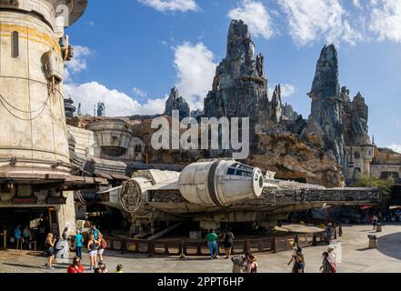 L'incroyable Millennium Falcon. Banque D'Images