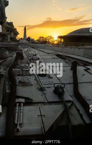 L'incroyable Millennium Falcon. Banque D'Images
