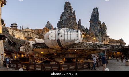 L'incroyable Millennium Falcon. Banque D'Images
