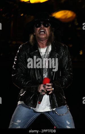 Axel Rose Guns 'N Roses en concert au stade ANZ dans le cadre de l'événement de course automobile Telstra 500 V8 qui se tiendra du 3-5 au 24 décembre 2010 au parc olympique de Sydney. Sydney, Australie - 04.12.10 Banque D'Images