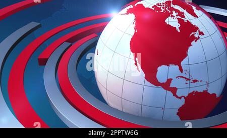 Fond d'actualités mondiales qui peut être utilisé pour diffuser des informations. Banque D'Images