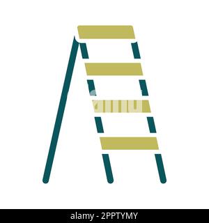 Escalier de jardin, icône vectorielle isolée de escabeau Illustration de Vecteur