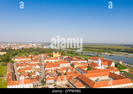 Vue aérienne de la vieille ville de Tvrdja à Osijek, Croatie Banque D'Images