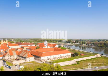 Vue aérienne de la vieille ville de Tvrdja à Osijek, Croatie Banque D'Images