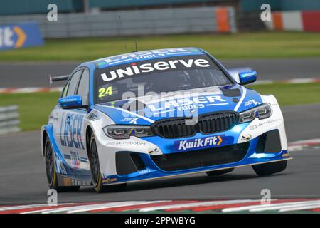 BTCC 2023, British Touring car Championship, Donington Park circuit, Jake Hill, laser Tools Racing avec MB Motorsport Banque D'Images