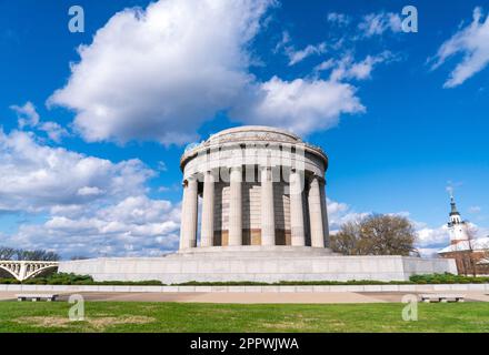 Le parc historique national George Rogers Clark Banque D'Images