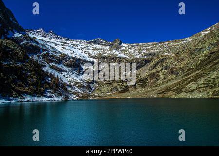 Excursion au refuge Livio Bianco, dans la haute Valle Gesso, dans la province de Cuneo, dans le sud du Piémont Banque D'Images