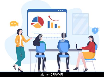 Caricature de politicien Illustration dessinée à la main avec le concept de réunion pour l'idée d'élection, de l'élaboration de programmes politiques, de l'élaboration de lois et de la gouvernance démocratique Illustration de Vecteur