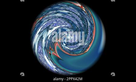 Infini Mandelbrot Fractal Zoom Art coloré rendu Résumé Science mathématique Art Banque D'Images