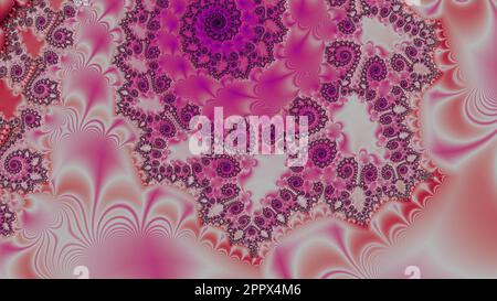 Infini Mandelbrot Fractal Zoom Art coloré rendu Résumé Science mathématique Art Banque D'Images