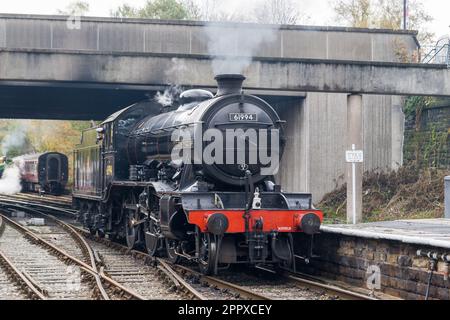 Un gala de train à vapeur sur le chemin de fer East Lancashire (ELR) Banque D'Images