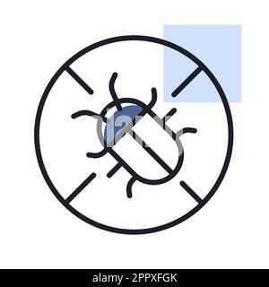 Lutter contre les insectes nuisibles. Protection des plantes contre les épaves Illustration de Vecteur