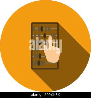 Icône de l’abaque Illustration de Vecteur
