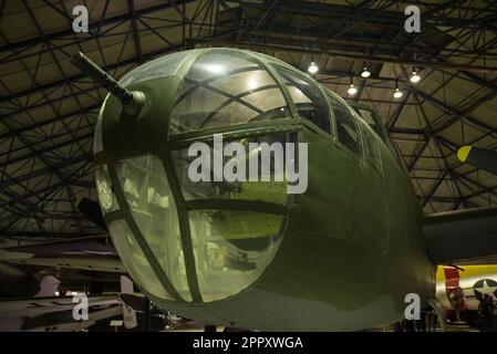 Pistolet à nez d'un bombardier léger TB-25 J Mitchell Banque D'Images