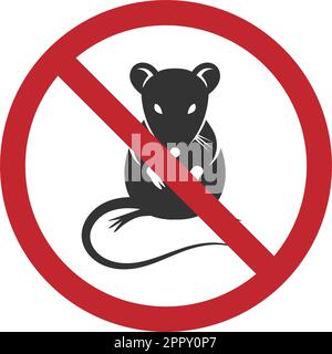 Illustration du logo de l'icône rats Illustration de Vecteur