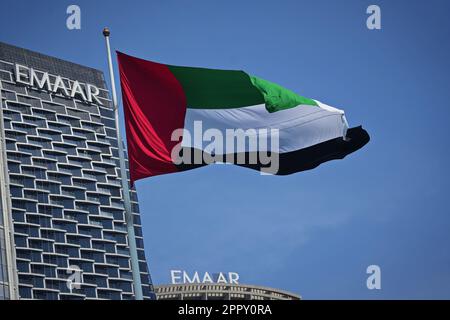 Drapeau des Émirats arabes Unis. Banque D'Images