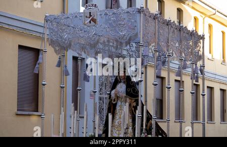 Procession de la semaine Sainte à Leon, Espagne Banque D'Images