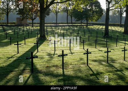 Cimetière militaire allemand de Fricourt dans la somme Banque D'Images