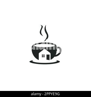 Logo Vector du café-restaurant. Illustration de Vecteur