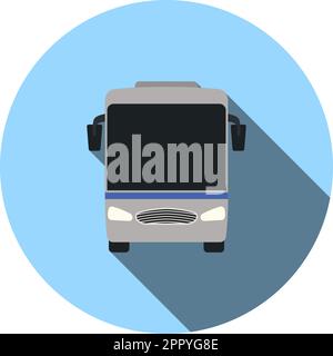 Icône bus touristique Illustration de Vecteur