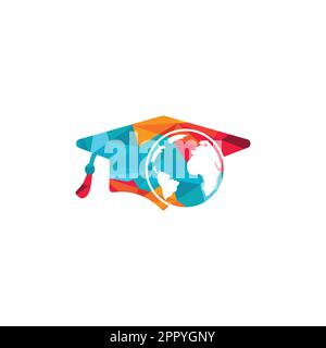 Logo World Education. Le logo de l'éducation moderne s'inspire. Illustration de Vecteur