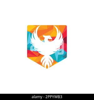 Logo Phoenix. Logo créatif de l'oiseau mythologique. Illustration de Vecteur