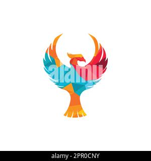 Logo Phoenix. Logo créatif de l'oiseau mythologique. Illustration de Vecteur
