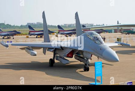 AVION DE frappe multirôle J-16 CHINOIS. Photo: Ministère chinois de la Défense nationale. Banque D'Images
