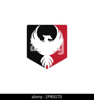 Logo Phoenix. Logo créatif de l'oiseau mythologique. Illustration de Vecteur