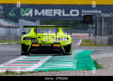 Monza, Italie. 21st avril 2023. Mercedes-AMG GT3 Team GetSpeed de Patrick Assenheimer, Alex Peroni et Florian Scholze conduit pendant le Fanatec GT World Challenge Europe Monza à Autodromo Nazionale Monza à Monza. Crédit : SOPA Images Limited/Alamy Live News Banque D'Images