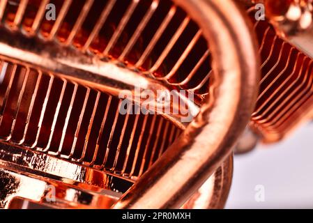 Macro de cpu cooler, très close up Banque D'Images