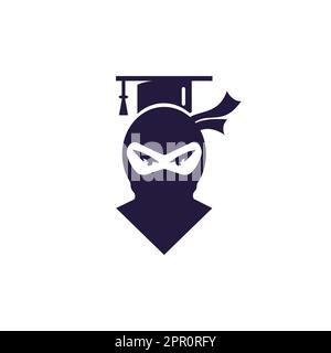 Logo Smart ninja Modern Education Vector. Illustration de Vecteur
