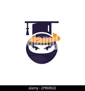 Logo Smart ninja Modern Education Vector. Illustration de Vecteur
