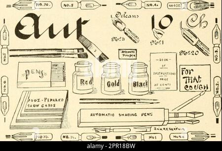 "Comment faire des cartes de spectacle; un traité pratique pour l'usage des commerçants et de leurs commis" (1916) Banque D'Images