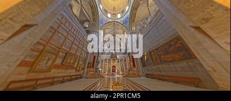 Chapelle catholique dans l'église Saint-Sépulcre de Jérusalem gros verres Banque D'Images