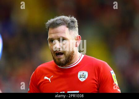 Oakwell Stadium, Barnsley, Angleterre - 25th avril 2023 James Norwood (9) de Barnsley - pendant le jeu Barnsley v Ipswich Town, Sky Bet League One, 2022/23, Oakwell Stadium, Barnsley, Angleterre - 22nd avril 2023 crédit: Arthur Haigh/WhiteRosePhotos/Alay Live News Banque D'Images