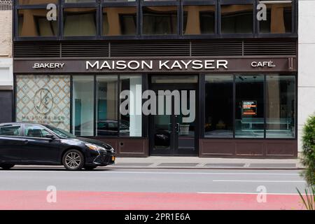 Maison Kayser, 575 Lexington Ave, New York, New York, New York, New York, boutique d'un emplacement fermé d'une chaîne de boulangerie française à Midtown Manhattan, 23 avril 2023. Banque D'Images