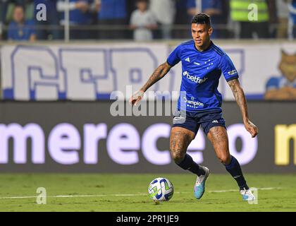 Belo Horizonte, Brésil, 25th avril 2023. Richard de Cruzeiro, pendant le match entre Cruzeiro et Nautico, pour la coupe du Brésil 2023, au stade Arena Independencia, à Belo Horizonte sur 25 avril. Photo: Gledston Tavares/ DiaEsportivo/Alamy Live News Banque D'Images