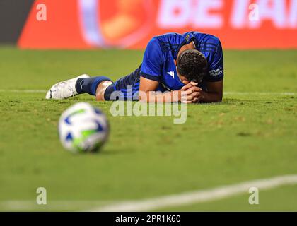 Belo Horizonte, Brésil, 25th avril 2023. Gilberto de Cruzeiro, pendant le match entre Cruzeiro et Nautico, pour la coupe du Brésil 2023, au stade Arena Independencia, à Belo Horizonte sur 25 avril. Photo: Gledston Tavares/ DiaEsportivo/Alamy Live News Banque D'Images